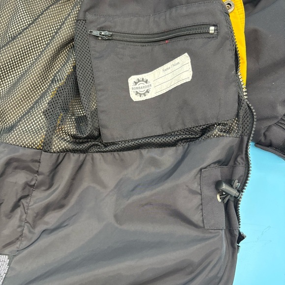 Ski-Doo Men’s Bombadier 3 In 1 Snowmobiling Jacket Yellow/Black Size Medium - Picture 11 of 12